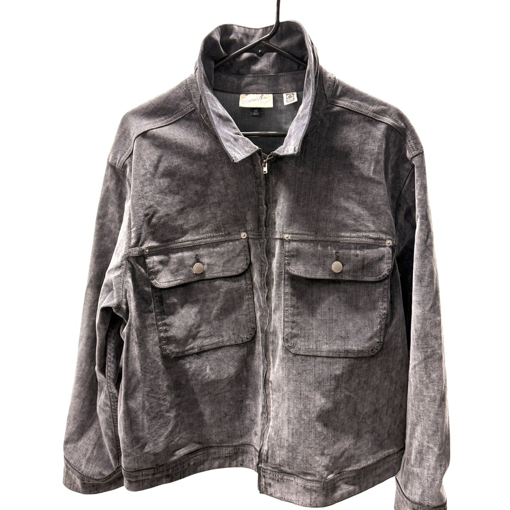 Women’s Gray flocked denim Jacket